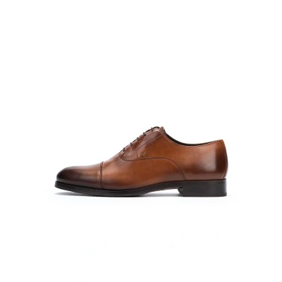 Image of MARTINELLI Empire Leather Lace Up Shoes for Men, Brandy, 41 EU