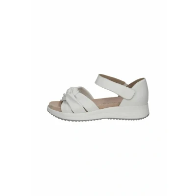 Image of Caprice Damen Sandale mit Absatz aus Leder, Braun (COGNAC NAPPA), 41