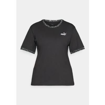 Image of Puma Graphic Animal Relaxed TEE Print Tshirt, Women&#039;s, Size: Medium, Black