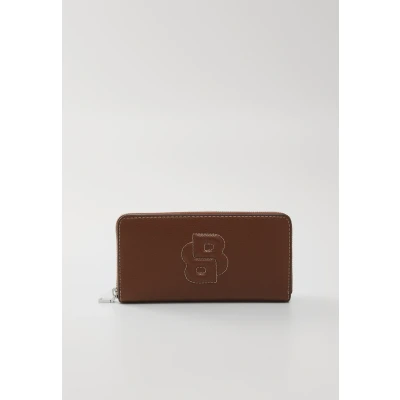 Image of BOSS Anett Ziparound Wallet, Women&#039;s, Size: One Size, Medium brown