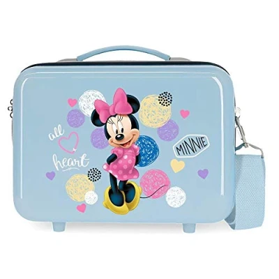 Image of Disney Love Minnie Adaptable Beauty Case Blue 29x21x15 cm ABS, Azul, cms, Children&#039;s Fashion