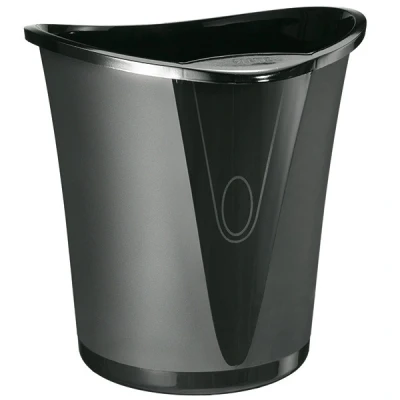 Image of Leitz 18 Litre Waste Bin, Plastic, Allura Range, Black