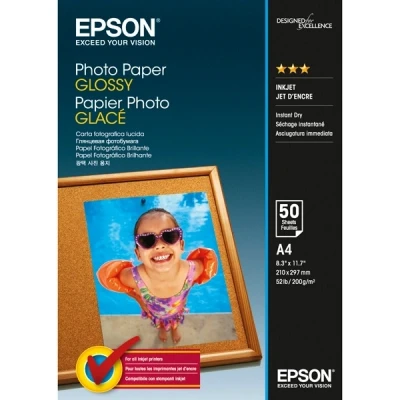 Image of Epson C13S042539 A4 Photo Paper (Pack of 50),Pink