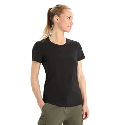Image of Icebreaker Central Classic SS Basic Tshirt, Women&#039;s, Size: XS, Black