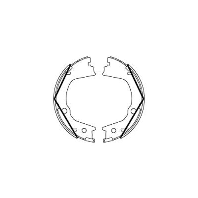 Image of brake Shoe Set, parking TRW GS8859