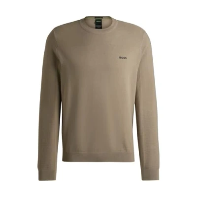 Image of BOSS Momentum Jumper, Men&#039;s, Size: XXL, Beige