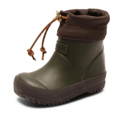 Image of Bisgaard Thermo Unisex Wellies for kids, Size: 10K, Green Natural rubber
