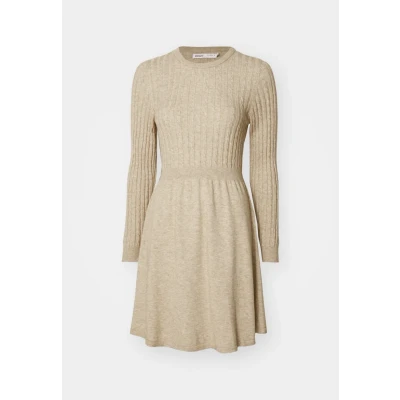 Image of ONLY Onlfia Cable Dress Jumper dress, Women&#039;s, Size: Medium, Weathered teak melange