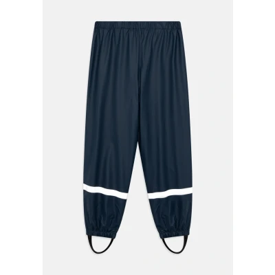 Image of Playshoes Unisex Children&#039;s Mud Trousers Rain Dungarees Fleece Lining Wind and Waterproof Clothing, navy trousers, 92