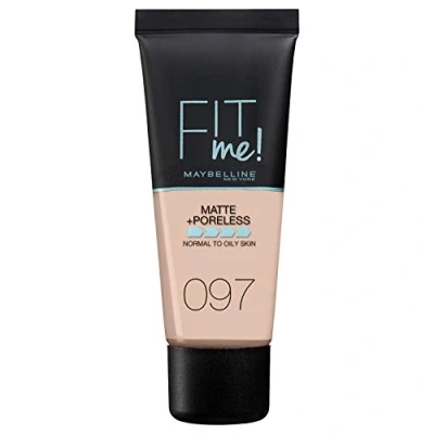 Image of Maybelline Fit Me! Matte and Poreless Foundation 30ml (Various Shades) 097 Natural Porcelain