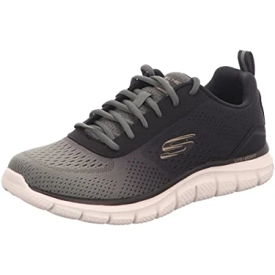 Image of Skechers Deportivo Track Ripkent Trainers, Men&#039;s, Size: 8.5, Black Synthetics/textile