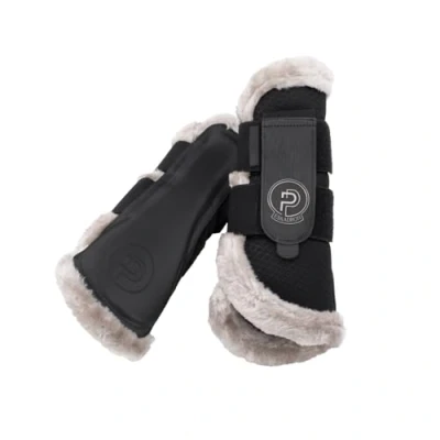 Image of Eskadron Mesh Faux Fur Plat.25 Black S