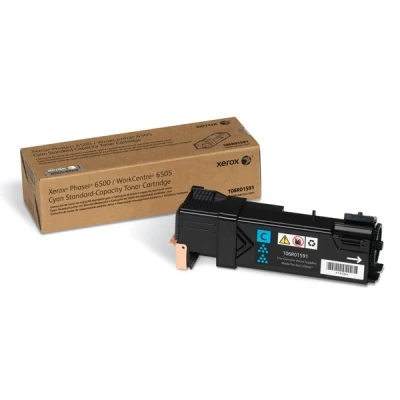 Image of Xerox Genuine Phaser 6500 / WorkCentre 6505 Cyan Standard Capacity Toner Cartridge 106R01591