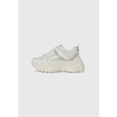 Image of Buffalo Bliss Trainers white/silvercoloured, Women&#039;s, Size: 3, White/silver/coloured shoes