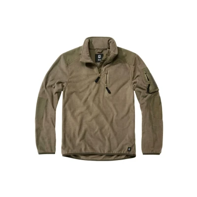 Image of Brandit Troyer Ripstop Fleece jacket, Men&#039;s, Size: Medium, Olive