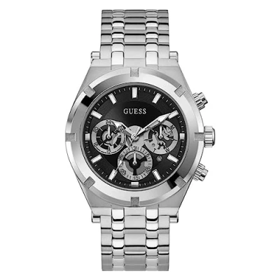 Image of Guess Watch silvercoloured, Men&#039;s, Size: One Size, Silver coloured