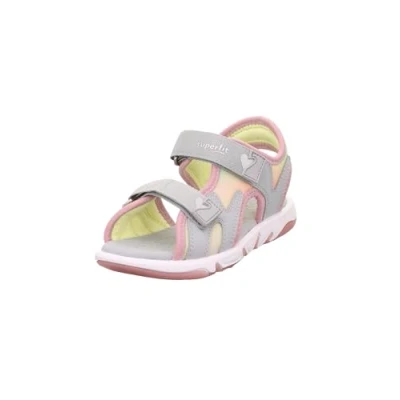 Image of Superfit Pebbles Walking sandals for kids, Size: 350, Light gray/pink shoes