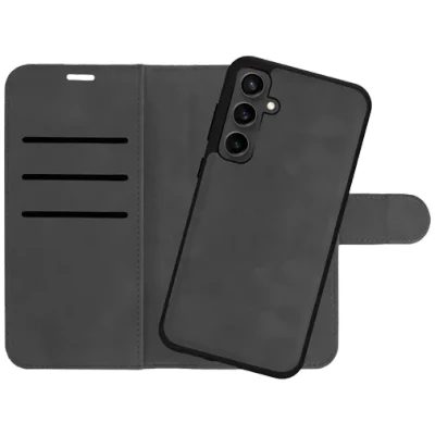 Image of Just in Case Uitneembare Pu Leather Book Black Samsung Galaxy A55
