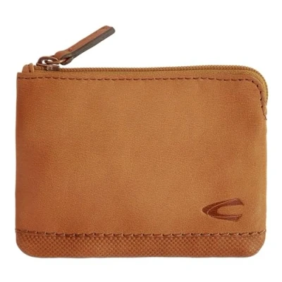 Image of camel active bags Nimbus Men&#039;s RFID Portrait Leather Wallet, Medium Size, Grey, Cognac, 11x1x8, 004193