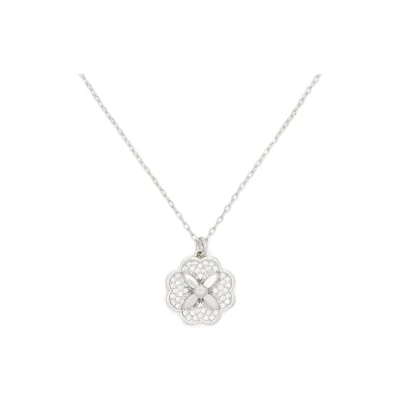 Image of kate spade new york MINI Pendant Necklace clear/silvercoloured, Women&#039;s, Size: One Size, Clear/silver coloured