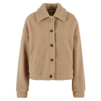 Image of Urban Classics Fleece jacket, Women&#039;s, Size: Large, Unionbeige