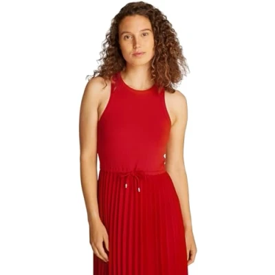 Image of Tommy Hilfiger TANK Pleated Dress Day dress, Women&#039;s, Size: XS, Primary red