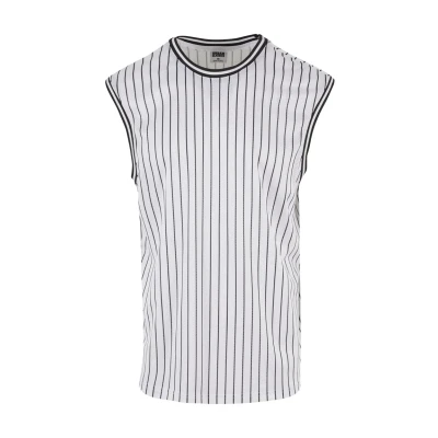 Image of Urban Classics Striped Top, Men&#039;s, Size: 3XL, White black