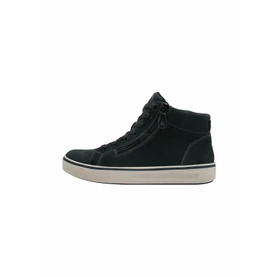 Image of Tamaris Comfort Sneaker Hightop trainers, Women&#039;s, Size: 9, Navy suede shoes