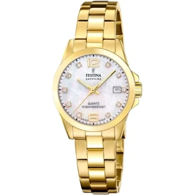 Image of Festina Watch, Women&#039;s, Size: One Size, Gold