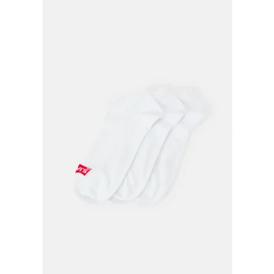 Image of Levi&#039;s LOW CUT Batwing LOGO Recycled 3 PACK Socks, Men&#039;s, Size: 6 8, White