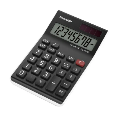 Image of Sharp EL 310ANWH Office Semi Desktop Calculator Black/White