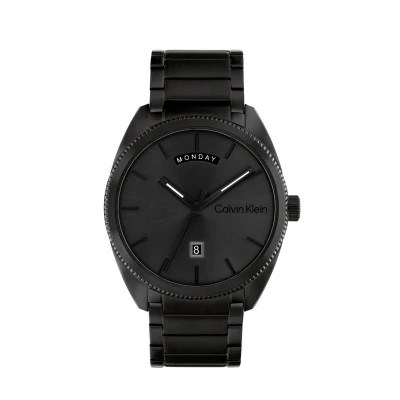 Image of Calvin Klein Progress Watch, Size: One Size, Black, grey