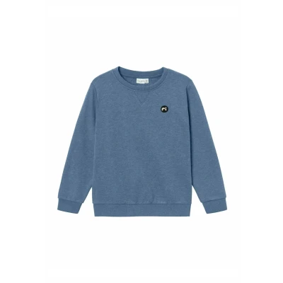 Image of NAME IT Boy&#039;s Nkmvimo Ls Sweat Bru Noos Sweatshirt, Coronet Blue, 122 128