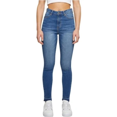 Image of Urban Classics Jeans Skinny Fit, Women&#039;s, Size: 31, Blue washed