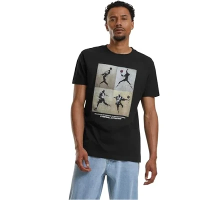 Image of Mister TEE BALL Lifesytle Print Tshirt, Men&#039;s, Size: 3XL, Black
