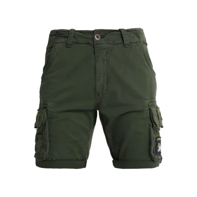 Image of ALPHA INDUSTRIES Men&#039;s Crew Short Patch Bermuda, Dark Olive, M