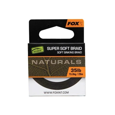 Image of Fox Edges Naturals Soft Braid Hooklength 35lb (20m) Carp hooklink material