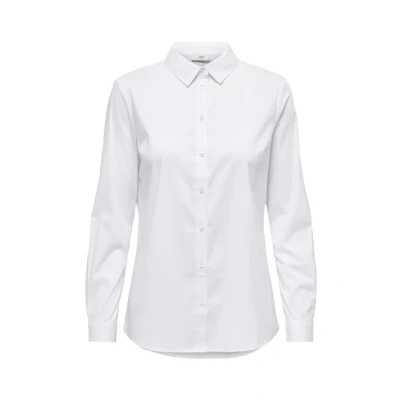 Image of JACQUELINE de YONG Women&#039;s Jdymio L/S Shirt WVN Noos, White (White White), 12