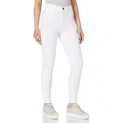 Image of Noisy May Nmcallie Jeans Skinny Fit, Women&#039;s, Size: 31x32, Bright white