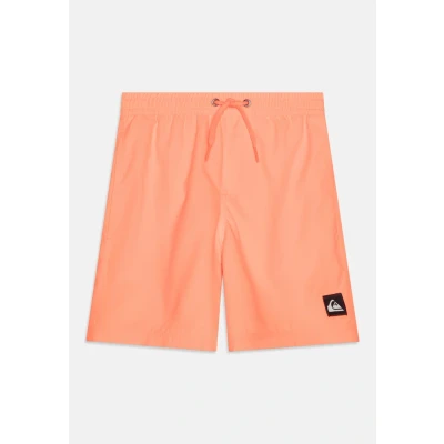 Image of Quiksilver Everyday Solid Volley Swimming shorts for kids, Size: 16t, Fiery coral