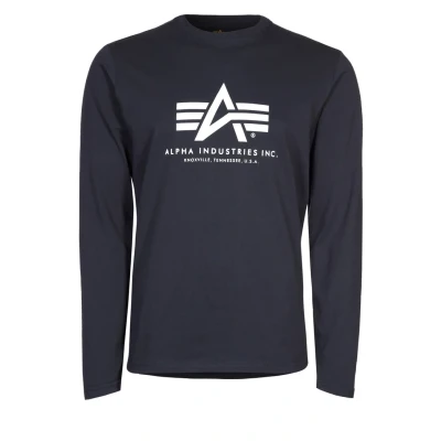Image of Alpha Industries Long sleeved top, Men&#039;s, Size: Small, Navy