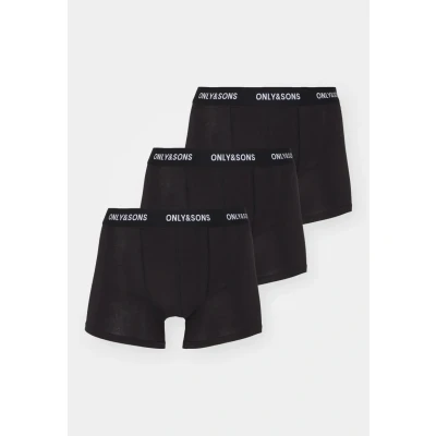 Image of Only &amp; Sons Onsfitz Solid Trunk 3PACK NOOS Pants, Men&#039;s, Size: Medium, Black