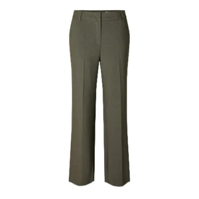 Image of Selected Femme Slfrita WIDE PANT Trousers, Women&#039;s, Size: 6, Kalamata