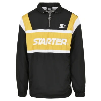 Image of Starter Retro Windbreaker, Men&#039;s, Size: Small, Black/golden/white