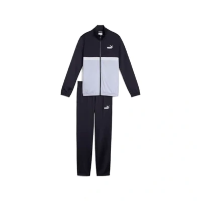 Image of Puma Colorblock SUIT Unisex SET Tracksuit for kids, Size: 8y(7 8y), New navy