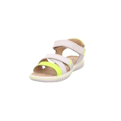 Image of Superfit Sparkle Sandals for kids, Size: 10/10.5K, Weiß/gelb Leather