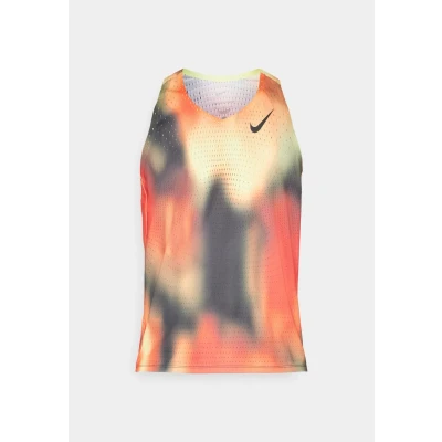 Image of Nike Performance Entry Top, Men&#039;s, Size: Medium, Light lemon twist/light crimson/black