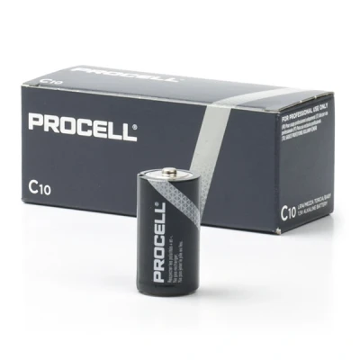 Image of Duracell Procell C Battery 10 Pack, Black