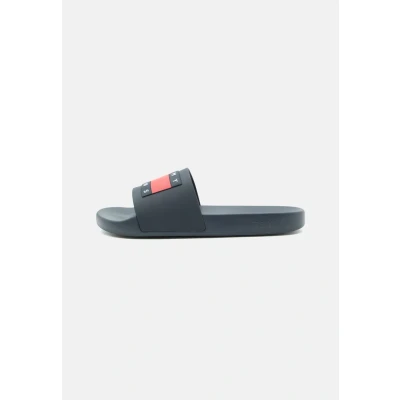 Image of Tommy Jeans Pool slides, Men&#039;s, Size: 11, Dark night navy Synthetics