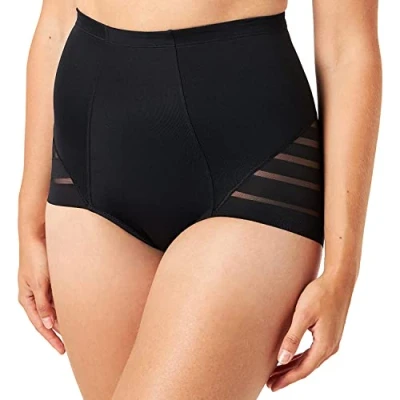 Image of DIM Control Medium HIGH Brief 2 PACK Briefs, Women&#039;s, Size: 20, Noir